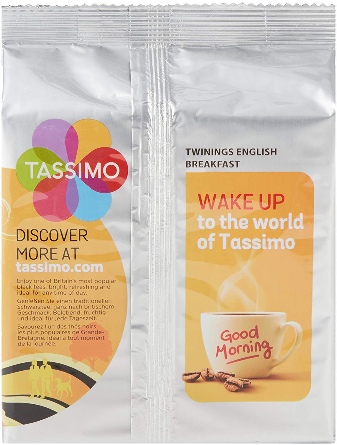 Tassimo Twinings English Breakfast Tea Pods (Pack of 5, 80 pods in