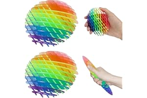 DOWNDRIFT Fidget Wurm Spielzeug 2 Stück Worm Fidget Spielzeug Stressabbau Spielzeug Bunt Worm Fidgets Toy Sensorisches Fidget Spielzeug,Sensory Toys für Erwachsene Kinder