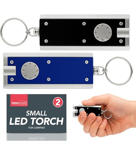BARRYSAIL USB Rechargeable Keychain Light - 3 Pack Mini LED Flashlights With Keyring, EDC Tool & Gift For Kids, Teens