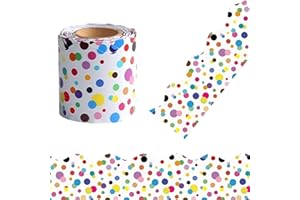 COPBOPWN 10M/Roll Corrugated Display Borders for School Classroom Decorations Colorful Border Rolls for Displays Border Rolls Corrugated Backing Paper Corrugated Cardboard Roll for Wall Displays School