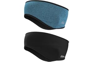 ‎ZYXBBD Fleece Ohrenwärmer Stirnband - Doppelschicht Winddichtes Warmes Winter Sport Stirnbänd Ohrenschutz Headband für Laufen, Jogging, Wandern, Yoga, Skifahren, Radfahren 2 Stück