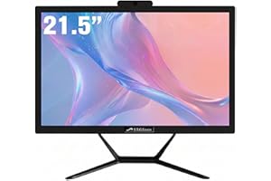 STGsivir Ordinateur de Bureau Tout-en-Un, écran 21.5", Core i5 jusqu'à 3.6 GHz, RAM 16 Go, SSD 512 Go, WiFi, Bluetooth 5.0, Windows11 Pro, Noir