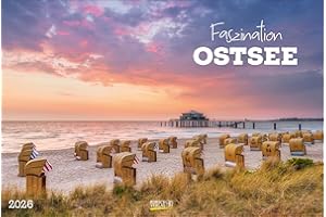 Faszination Ostsee 2026: Großer Foto-Wandkalender von der Küste und der Ostsee in Deutschland. PhotoArt Panorama Querformat: 58x39 cm.
