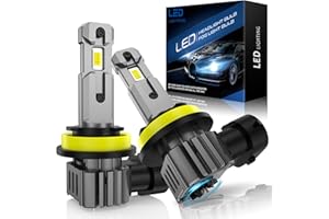 SHINYY Lampadine H11 H8 H9 LED Fari, 2024 Nuovo CANbus Senza Errore 22000LM 6500K Bianco Lampade LED H11 Anabbaglianti Abbaglianti Fendinebbia per Auto Kit di Conversione, Sostituire per Alogene, 2PCS