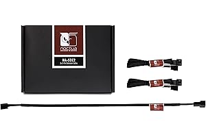 Noctua NA-SEC2, Rallonges 3 Broches pour Ventilateurs (30 cm, Noir)