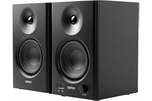 Edifier MR4 Powered Studio Monitor Speakers, 4" Active Near-Field Monitor Speaker - Black (Pair)