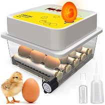 Produktbild von Brutautomat Vollautomatisch – Inkubator Für 16–120 Eier, Automatische Wendung & Wasserzufuhr, LED-Schierlampe, 12V/220V, Für Hühner-, Wachte- & Enteneier