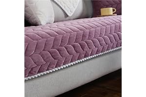 YWQJL Samt Sofabezug Sofaschoner antirutsch1 2 3 4 Sitzer,l Form Sofaüberwurf rutschfest,Sofa Überzug hundedecke Sofa Couch Überzug Couch Überzug Sofa Überwurf,purple-70x150cm