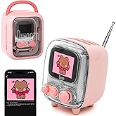 Divoom Tiivoo-2 FM Radyolu Retro Bluetooth Hoparl&ouml;r, Pixel Art Taşınabilir Mini Sevimli Kablosuz K&uuml;&ccedil;&uuml;k Hoparl&ouml;r, Vintage Deko
