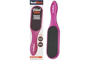 TECNIWORK Velvet Skin - La raspa maxiformato per piedi soffici e levigati, naturalmente morbidi Fuxia 1 pz