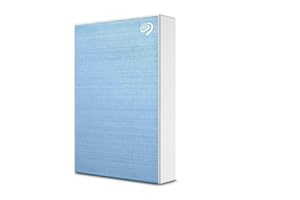 Seagate One Touch 1TB External HDD with Password Protection Light Blue, for Windows and Mac, with 3 Yr Data Recovery Services