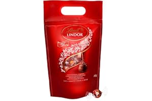 Lindt LINDOR Schokoladen Kugeln Vollmilch | ca. 80 Schokoladen Kugeln Milch-Schokolade mit zartschmelzender Füllung | Großpac
