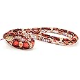 Zappi Co 100% Recycled Plush Orange/Black Corn Snake Toy (100cm Length) Stuffed Soft Cuddly Eco Friendly Orange for New Born Child