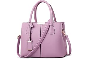 DORRISO Moda Donna Borsa a Mano Grande Capacità Borsa a Tracolla Elegante Borsa Messenger Ornamenti di Moda PU Pelle Tote Borse Comodo Donna Borsa Tracolla Viola