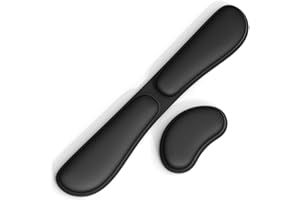 Handgelenkauflage für Tastatur und Maus - Ergonomisches Handgelenkstützen-Set Rutschfest - Faltbare Memory-Schaum Handballenauflage - Tastaturpad Ergonomisch und bequem für Büro und Home Office, GOMIN