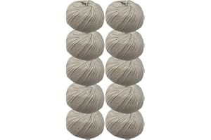 DELFINO WOLL DOLOMITI Tiglio 10 Gomitoli Lana Merinos 50g - Disponibile in più Colori e Spessori - Filato Colore Avorio (625) - 85% Lana Merinos, 15% Microfibra - 100% Made in Italy (625)