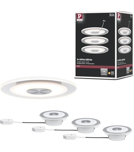 Briloner LED Einbauleuchte Eckig Aluminium IP44 5W 400lm Warmweiß 3000K 110