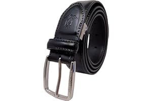 Armata di mare Cintura Uomo In Vera Pelle, Accorciabile Fibbia Fast Cut, Con Scatola