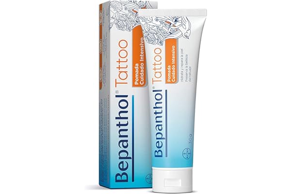 BEPANTHOL Crema para Tatuajes con Pantenol - Hidrata - Repara la Piel Post Tattoo y Preserva la Belleza del Tatuaje - 30 g - Sin Conservantes y Sin Perfume