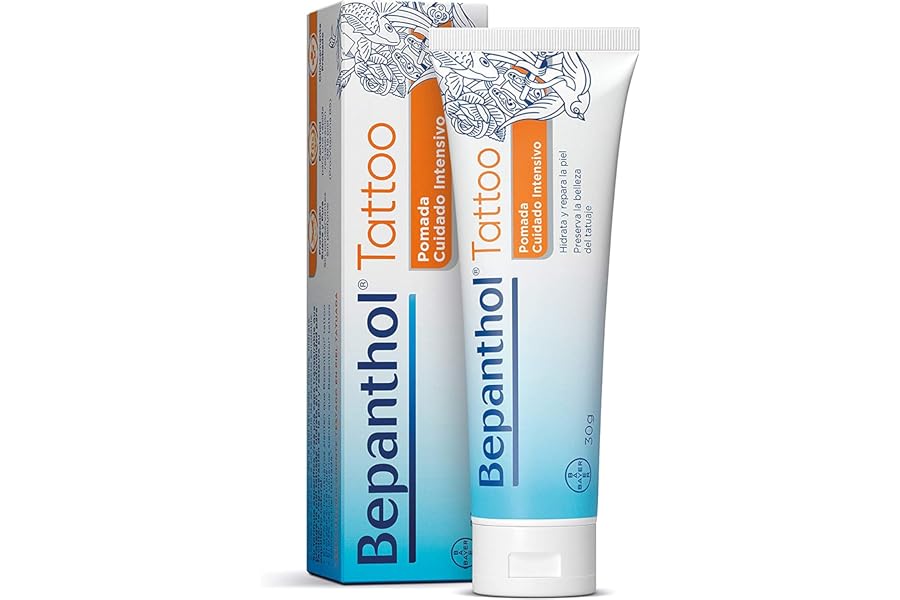 BEPANTHOL Crema para Tatuajes con Pantenol - Hidrata - Repara la Piel Post Tattoo y Preserva la Belleza del Tatuaje - 30 g - 