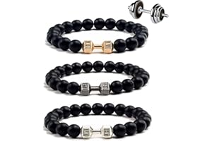 Hokuto Dumbell Armband, Gewicht Armband für Herren, Hantel Armband für Herren, Gym Armband (Schwarz 1)