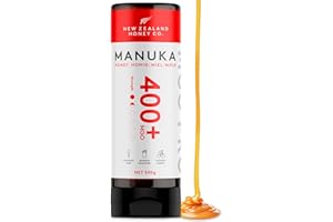 ‎NEW ZEALAND HONEY CO New Zealand Honey Co. Manuka Honig MGO 400+ | 500g Quetschflasche | Aktiv und Roh | Hergestellt in Neuseeland | Zertifiziertem Methylglyoxal Gehalt | 500g