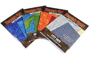 Dungeon Craft RPG & DND Starter Set – Maps Essentials Kit Folded – Set of 4 – Expedition