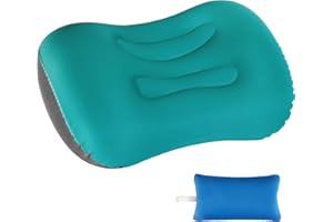 Eono Ultralight Inflatable Camping Pillows for Adults, Compressible Compact Travel Inflatable Pillow, Comfortable Ergonomic Blow Up Air Pillow for Camping, Hiking, Beach, Fishing