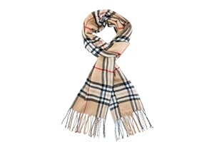 GENERIC Plaid Scarf for Men Women,Super Soft Classic Tartan Checkered Neck Scarves