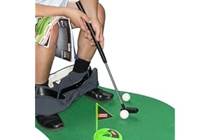 OLIPHANT Toilet Golf Putting Game – Novelty Potty Putter Set with Mat, Club, Balls & Do Not Disturb Sign – Fun Bathroom Gift for Golf Lovers