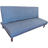 MUEBLIX.COM | 3 Seater Salduero Sofa Bed | Armchair Bed | Sofa Bed | Click Clack Opening Sofa | Upholstered in Fabric | Desig