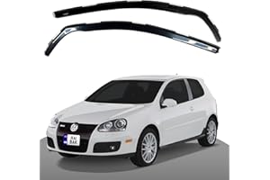 Haibak Ensemble de déflecteurs d'air compatibles avec VW Golf MK5 2004-2009 3 Portes à hayon teinté 2 pièces dans Un Montage en Canal