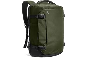 tomtoc 40L Reseryggsäck, TSA lätt Travel Backpack handbagage för flygresor | Lätt vattenskyddad Flyggodkänd kabinryggsäck, rymmer 15,6-17,3 tum laptop, stor resor weekenderryggsäck för män och kvinnor