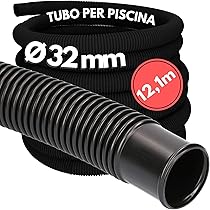 AquaOne Tubo flessibile per piscina, 38 mm, blu, 1,5 m, di alta qualità, per giardino e piscina, tubo solare per piscina, tubo di aspirazione flessibile