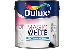 Dulux Magic White Matt Emulsion Paint - Pure Brilliant White - 2.5 Litre, 5275002