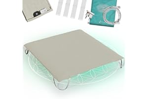 ‎WIM SPA Wim Spa Grounding Bed Sheet Erdungs Matratzencover Schlafmatte Erdungsmatte fürs Bett mit EU Stecker und 5,80m Kabel - Steigern Sie ihr Wohlbefinden, Schlaf verbessern uvm. (King -193x203cm)