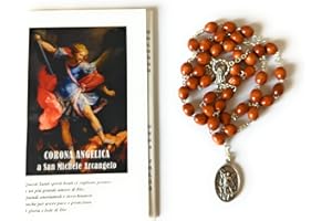 OVUNQUE PROTEGGIMI Rosario di San Michele, Corona Angelica di San Michele Arcangelo, Con medaglia dell'Angelo Custode e di San Michele, Rosario devozionale di San Michele con preghiera