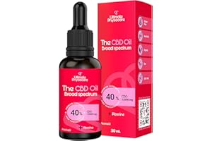 ULTIMATE PHYSIOCARE ® CBD 40% 12000mg Cannabidiol Broadspectrum 30 ml Aceite De Cannabis Oro Líquido.CBD Oil Aceite De Cáñamo, MCT (Coco) y Piperina