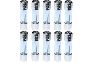 AERZETIX - C10961-10 x Glassicherungen - Glasrohr - Sicherungen - Verzögert Langsam - 2cm 5x20mm - 220V 250V - 0.16A 160mA