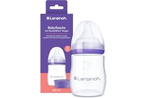 Lansinoh Babyflasche 160 ml & NaturalWave Sauger Gr.S, 1 Sztuka Butelki