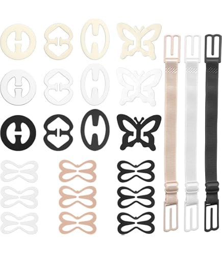 Gatuida 12 Stuks Bh Racerback Clip Elastische Bh-bandjes Houder Badpak Clips Voor De Rug Bh-bandjes Voor De Rug Beha Kruis Terug Clip Bh Clips Voor Rug Bh Clip Terug Zuid-korea Antislip