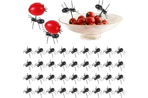 JTMKYO Juego de 36 Tenedores de Hormigas para Frutas y Pastel, Multiusos y Reutilizables - Herramienta Creativa para Fiesta de Halloween