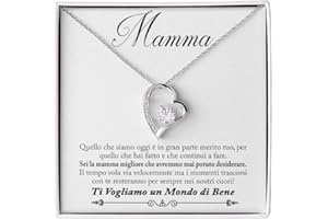 NONNA PROFESSIONISTA Collana Donna Mamma Nonna Suocera Amore Finitura in Oro, Argento Idee Regali per lei Nonna Compleanno Natale - Cofanetto con DEDICA incluso