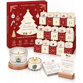 Advent Calendar 2026, Advent Calendar Boxes with 24 Scented Candles, 24 Scents, Hidden Messages and Mindfulness Cards, Advent