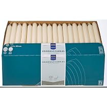 METRO Professional Lot De 30 Bougies De Table Rouges - 21,5 Mm X 180 Mm - 6 Heures De Combustion