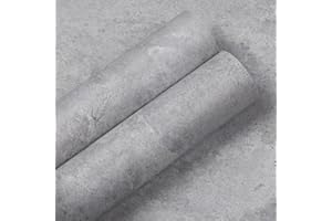 Hode Pellicola Adesiva Mobili Bianco 60x600cm Pellicola Mobili Look Cemento Autoadesiva Davanzali Cucina Armadi Bianco Carta da parati Impermeabile