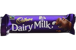 Cadbury Dairy Milk Chocolate Bar 45g (Pack of 48 Bars)