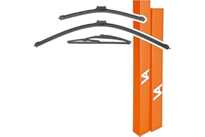 VIA ALBION® Wiper Blades for: CITROEN C3 Mk3 (2016-onwards) • All-Weather Front & Rear Wipers Set