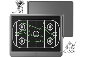 GIGART Taktiktafel Fußball, Basketball, Hockey, Tennis, LCD Elektronisch Coach Tactical Board mit Stift, Löschbarem Coach Zeichenblöcke, Trainingszubehör für Champions League Ball