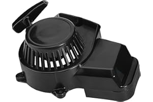 QAZAKY Démarreur à tirette pour moteur 2 temps 33 cc 43 cc 47 cc 49 cc 50 cc Mini Quad ATV Scooter Go Kart Chopper Pocket Bike Rocket Pit Dirt Bike Coolster SSR SX50 SYX Moto